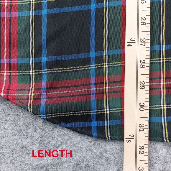 Foxcroft Shirt Womens Sz 10 Black Red Plaid Wrinkle Free Shaped Fit Long Sleeve - Picture 5 of 10